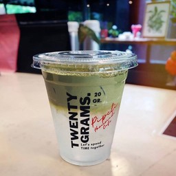 โฟม มัทฉะ มะพร้าว (ใส่นม)