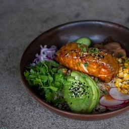 ROASTED SALMON RICE BOWL