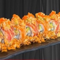 Salmon Tuna Spicy Cheese Roll