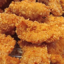 สันในไก่ทอด (ไก่ไม่มีกระดูก)