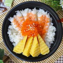 ข้าวหน้ากุ้งไข่หวาน
