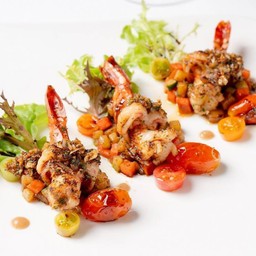 Tiger Prawns Flambe