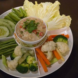 ปูหลน ชุดผัก