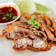 หมูสามชั้นทอด (กับข้าว)