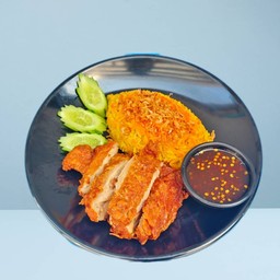 ข้าวหมกไก่ทอด