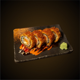 100012 แซลมอนคริสปี้โรล ชุดเล็ก 4 ชิ้น