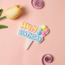 เทียน Happy Birthday Two Layer