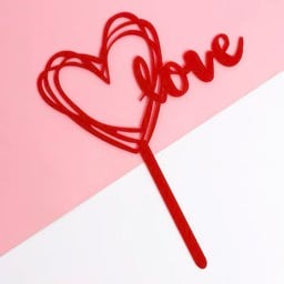 ป้าย love อันใหญ่สีแดง