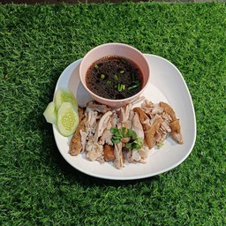 ไก่ต้มน้ำปลาเป็นกับข้าว