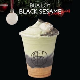 Slushy TWO TONE งาดำ (ชาชงดี x น้ำเต้าหู้)