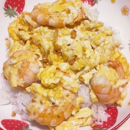 ข้าวไข่ขยี้กุ้ง