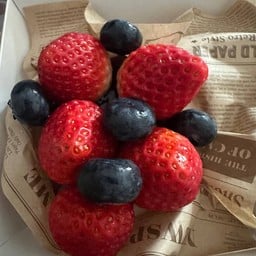 ชีสพายบลูเบอร์รี่ +สตอเบอร์ เกาหลี จุกๆๆ