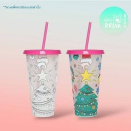 Let's Drink SizzCrepe CUP Pink Lychee ฟรี ดริ้งค์