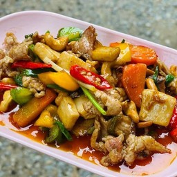 ผัดพริกเผา(กับข้าว)