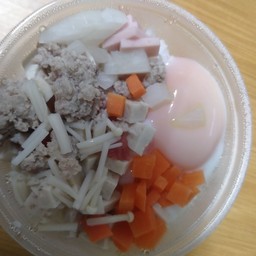 ข้าวไข่ดาวนึ่ง พร้อมเครื่อง