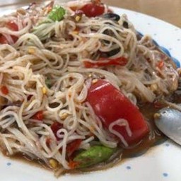 ตำขนมจีนไม่ใส่ปลาร้า