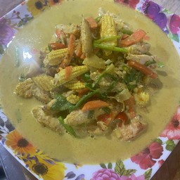 เนื้อปูผัดผงกะหรี่