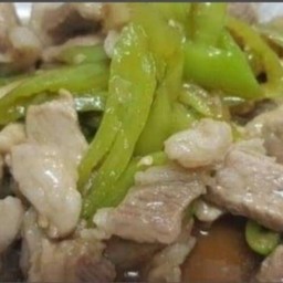 ผัดพริกหยวกราดข้าว(ไม่ทำคลุกข้าว)