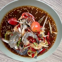 ตำกุ้งสด