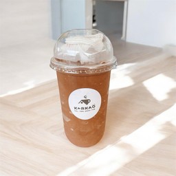 โกโก้มะพร้าวนมสดปั่น