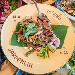 F05 น้ำตกลิ้นวัว/Beef Tongue Spicy Salad