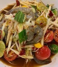 ตำลาวกุ้งสด