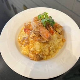 Rice-With-Garlic-Shimp-N-Spicy-Sauce