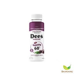 Dees Smoothies อกไก่ปั่น รสอาซาอิ เสาวรสโยเกิร์ตสมูทตี้