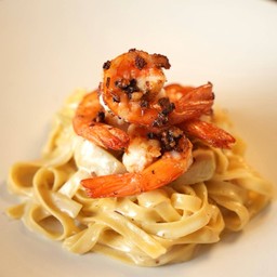 Shrimp Pasta Light Cream