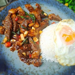 กะเพรา เนื้อพิคานย่า