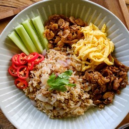 ข้าวคลุกหมูคั่วกะปิโบราณ