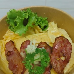 มาม่าโอเคคาโบนาร่าไข่+ชีส+สาหร่าย