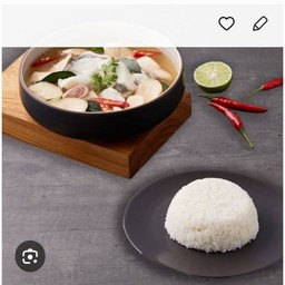 ข้าวสวย+ต้มยำน้ำใส