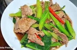 คะน้าหมูสด