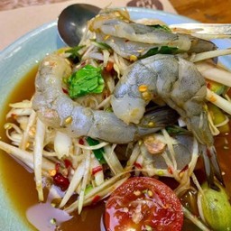 ตำกุ้งสด