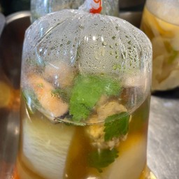 ต้มจืดใช้เท้าเต้าหู้หมูสับ