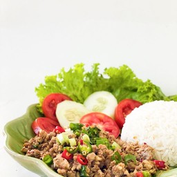 ผัดหมูคั่วพริกเกลือ