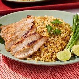 ข้าวผัดประจำบ้านคอหมูย่าง (ใหญ่)