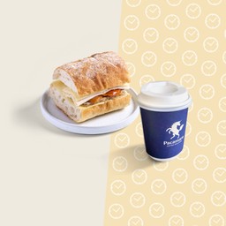 พิเศษ! ชุดเซ็ตคอมโบ Chicken Ham Cheese & Stuffing with Cranberry Sourdough ลดเหลือ 210 บาท จับคู่เครื่องดื่มได้ 8 รายการ