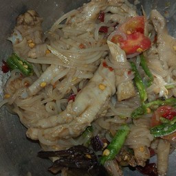 ตำเส้นเล็กตีนไก่
