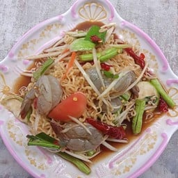 ตำมาม่ากุ้งสดปลาร้า