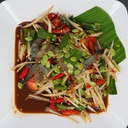 ตำกุ้งสด