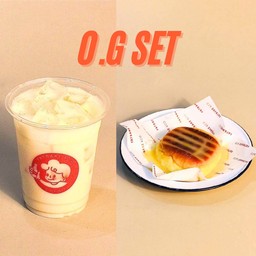 OG SET แฟตบันเนยนม จับคู่ นมสดเย็น