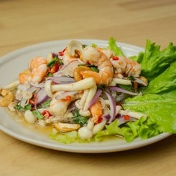 ยำเส้นแก้วกุ้งสด-
