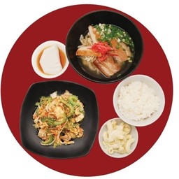 (701) ผัดมะระญี่ปุ่นกับโซบะ ชุดเล็ก