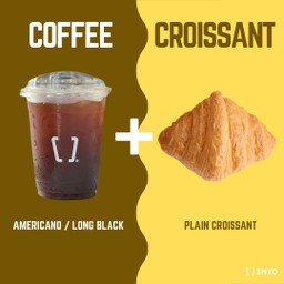 กาแฟดำจับคู่ครัวซอง