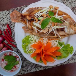 ปลาทับทิมราดน้ำปลา
