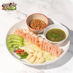 กุ้งสุก แช่น้ำปลา แซ่บซี๊ด เปรี้ยวเผ็ดสะใจ (ไซส์ L)
