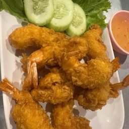 กุ้งชุปแป้งทอด