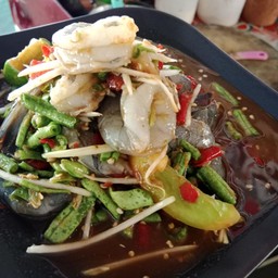 ตำถั่วกุ้งสดปลาร้า